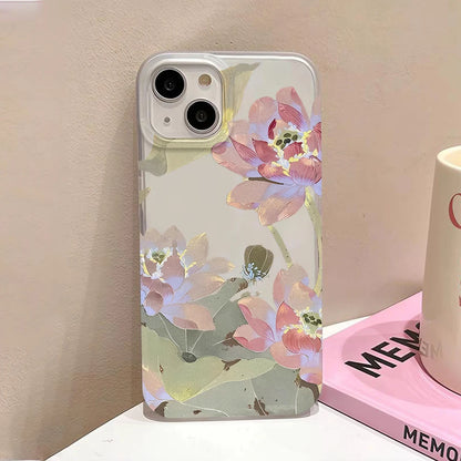 Flower Clear Phone Case For iPhone 16 Pro Case iPhone 13 15 17 11 12 14 Pro Max Plus 12 13 Mini Shockproof Silicone Soft Cover