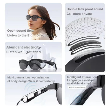 Lenovo AI Smart Glasses AI Translation Hands-Free Calling AI Chat Logging Music Playback Smart Sunglasses for Men Women 2026 New