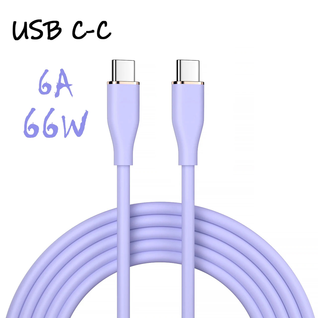 UGOURD Liquid Silicon USB-Type C To C Fast Charging Cable 66W USB to C PD 60W 45W 27W For Huawei SCP Xiaomi iPhone 15 16 Pro Max