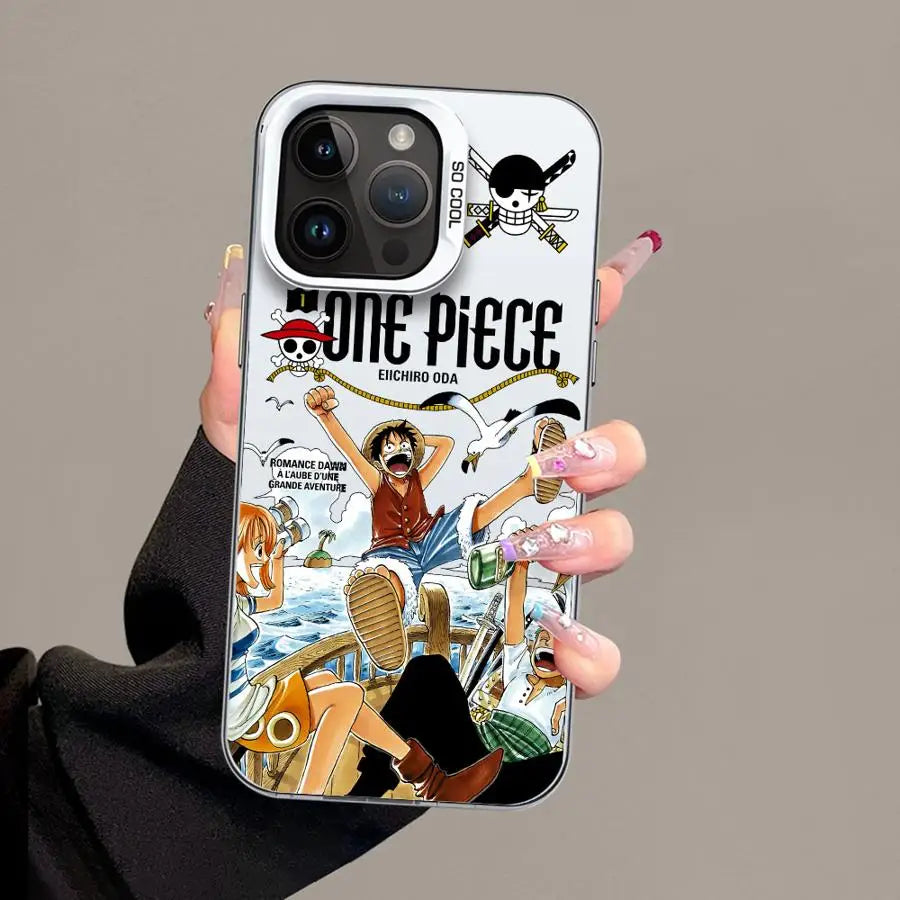 Case for iPhone 14Pro 15 13 Pro MAX 11 16Pro 16e XR XS MAX 14 12 Soft Cover Anime O-One PieceS