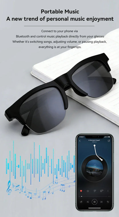 Lenovo 8K 1600MP AI Smart Glasses Hands-Free Calling AI Translation AI Voice Assistant Remote Control Touch Photo AI Glasses