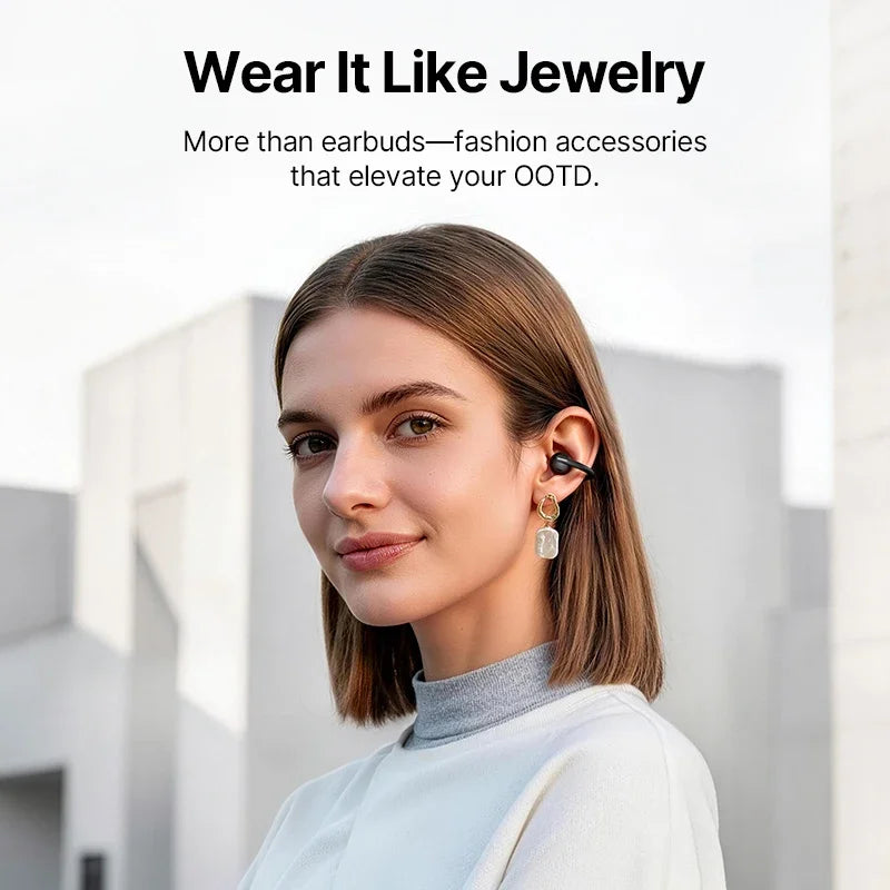 Baseus Bowie MC2 AIR Clip-on TWS Earbuds Ear Clips Wireless Earphones Bluetooth 6.0   Open Earrings 4 Mic ENC Sports Headphones