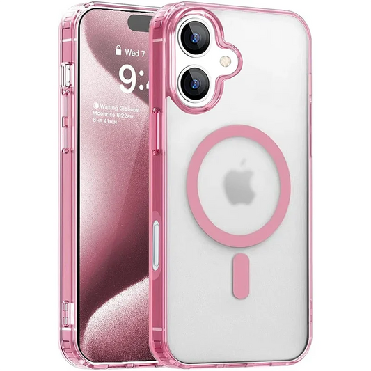 Magnetic Magsafa Strong Hybrid Case For iPhone 16 15 14 13 12 11 Pro XS Max Plus Mini X XR Candy Color Matte Hard Cover Silicone