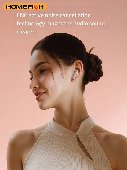 Q86 Bluetooth 5.3 Wireless Headphones Power LED Digital Display 24hours Endurance HiFi Gaming Headsets Waterproof Sports Earbuds