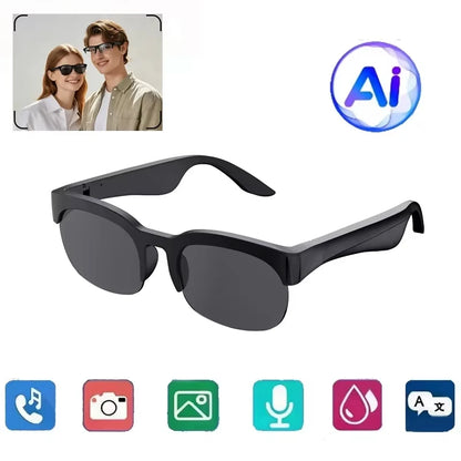 Lenovo 8K 1600MP AI Smart Glasses AI Translation HD Hands-Free Calling 2027 New AI Chat Logging Music Playback Smart Sunglasses