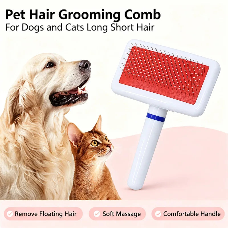 Pet Hair Remover Brush for Dogs Cats Professional Deshedding Grooming Tool Pet Hair Cleaning Accessory Home Pet Supplies Cat Dog