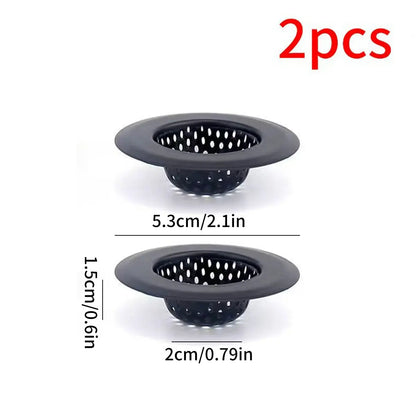 1/2 Pack of Black Matte Kitchen Sink Strainers, Available in 5.3cm / 2.08inch , 7cm / 2.87inch , 9cm / 3.54inch , 11.5cm / 4.52inch , 4 Different Sizes, Stainless Steel Sink Drain Strainer, Dishwasher Safe, Kitchen Sink Strai