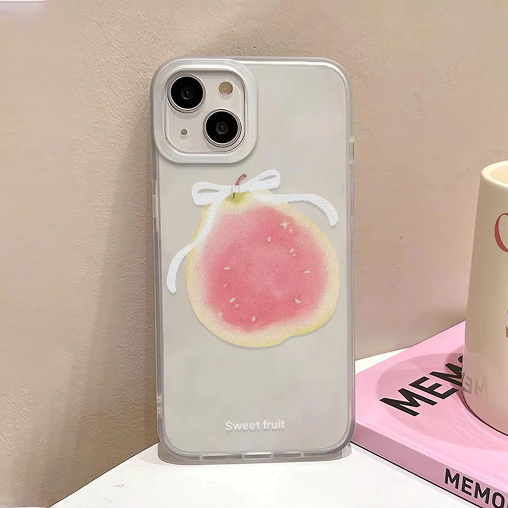 Flower Clear Phone Case For iPhone 16 Pro Case iPhone 13 15 17 11 12 14 Pro Max Plus 12 13 Mini Shockproof Silicone Soft Cover