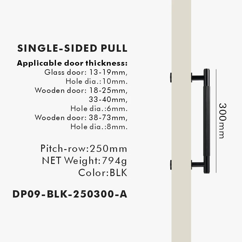 Nurlin Brass Door Double Single Sided Linear Striped Pull Bar Wood Gate Glass Door Shower Room Kitchen Appliance Matt Gold Black