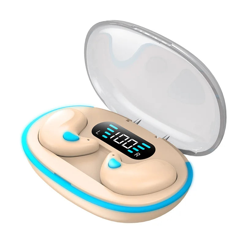 New Bluetooth 5.3 Wireless Earbuds for Sleeping Mini Design Portable Audio for Small Ears Ultra-Mini Sleep Earphones With Mic