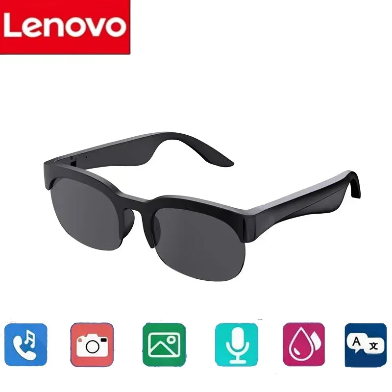Lenovo 2026 New 8K AI Smart Glasses AI Translation HD Hands Free Calling AI Chat Recording Music Playback Smart Sunglasses