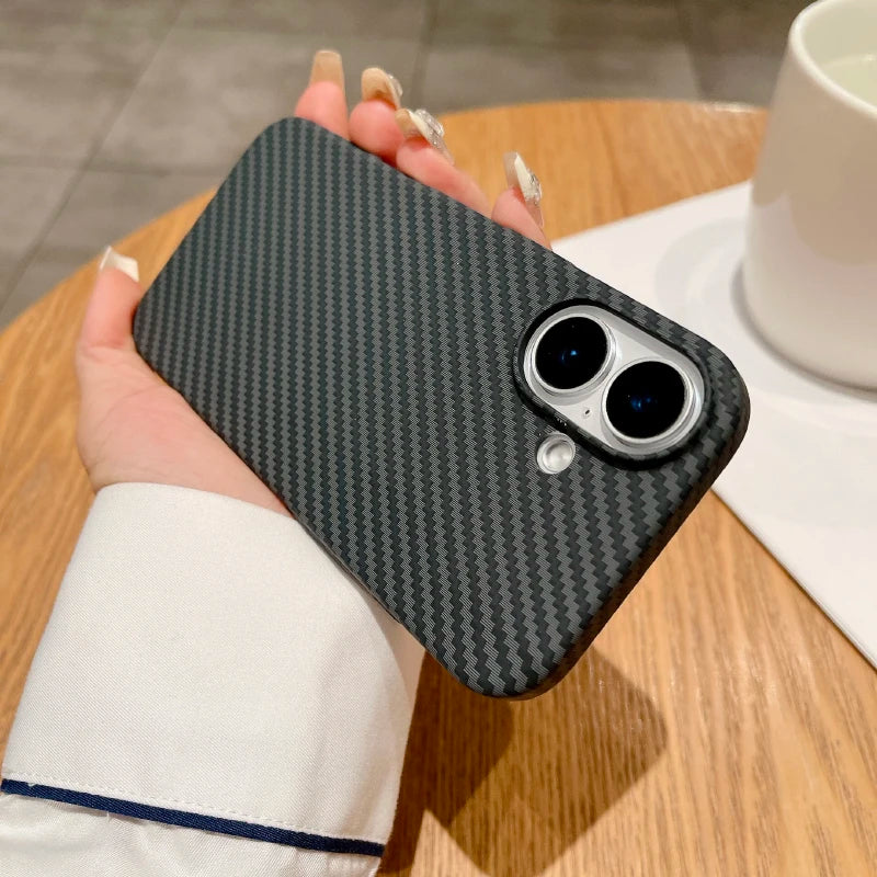 For Magsafe Magnetic Color Collision Carbon Fiber Phone Case For iPhone 16 Pro Max 14 11 12 13 15 Pro Max Shockproof Back Cover