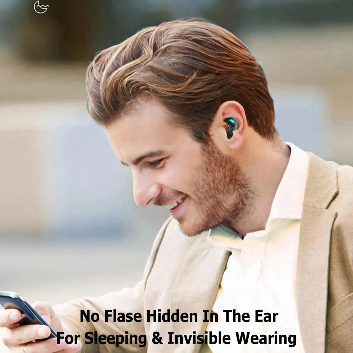New Bluetooth 5.3 Wireless Earbuds for Sleeping Mini Design Portable Audio for Small Ears Ultra-Mini Sleep Earphones With Mic
