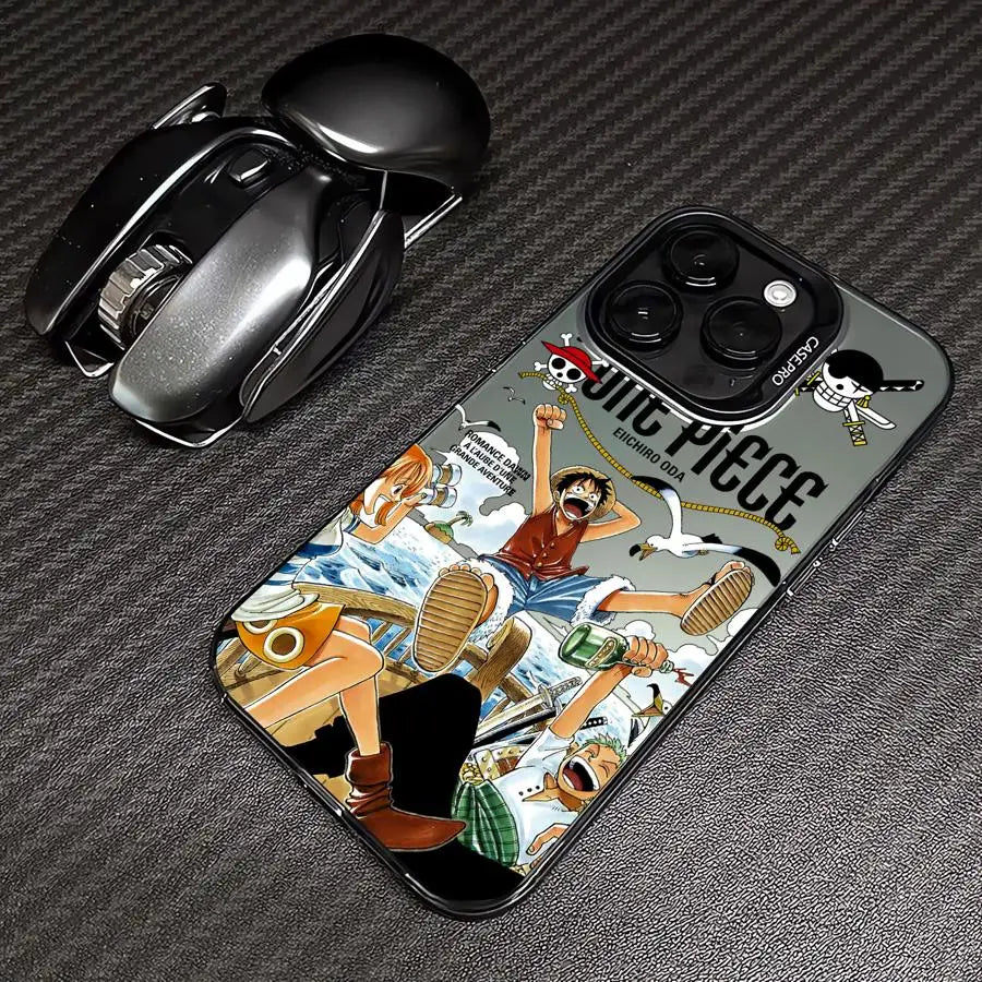 Case for iPhone 14Pro 15 13 Pro MAX 11 16Pro 16e XR XS MAX 14 12 Soft Cover Anime O-One PieceS