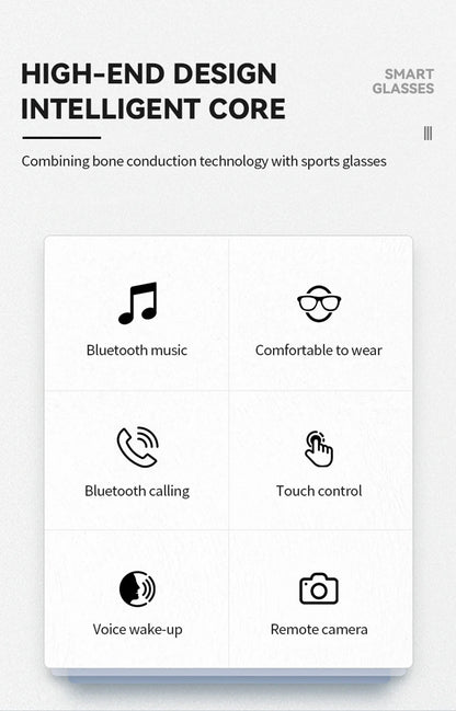 Lenovo 8K HD AI Smart Glasses AI Translation Hands-Free Calling AI Chat Logging Music Playback Smart Sunglasses for Men