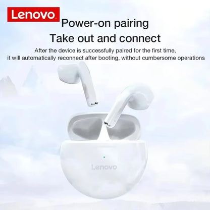 Lenovo HT38 TWS Sport Earphones, Mini Wireless Bluetooth Headset, HiFi Stereo Bass Fast Charging Case Sweatproof Running Earbuds