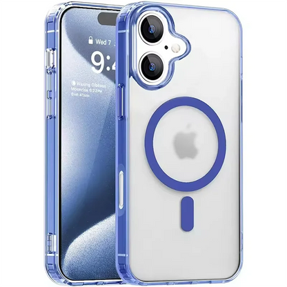 Magnetic Magsafa Strong Hybrid Case For iPhone 16 15 14 13 12 11 Pro XS Max Plus Mini X XR Candy Color Matte Hard Cover Silicone