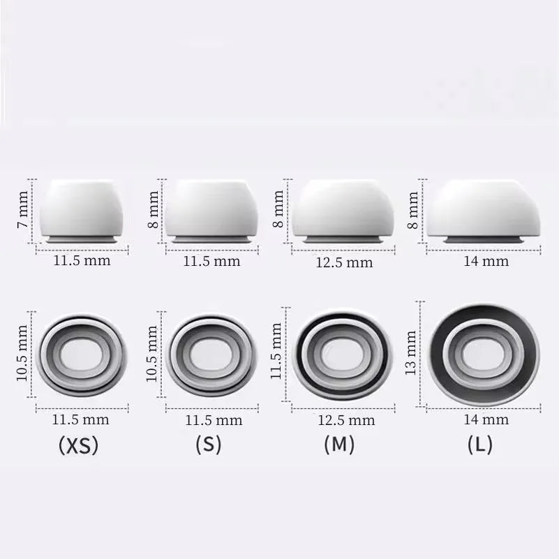 Rain Eartips For Airpods Pro 1/2 Ear Pads Silicone Case Pressure Relief Hole Ear Caps Cushion Eartips Buds Earphone Air Pods Pro