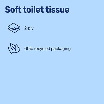 by Amazon Soft Toilet Tissue, 2-Ply, 18 Rolls (Pack of 1), 200 Sheets per Roll, FSC Certified